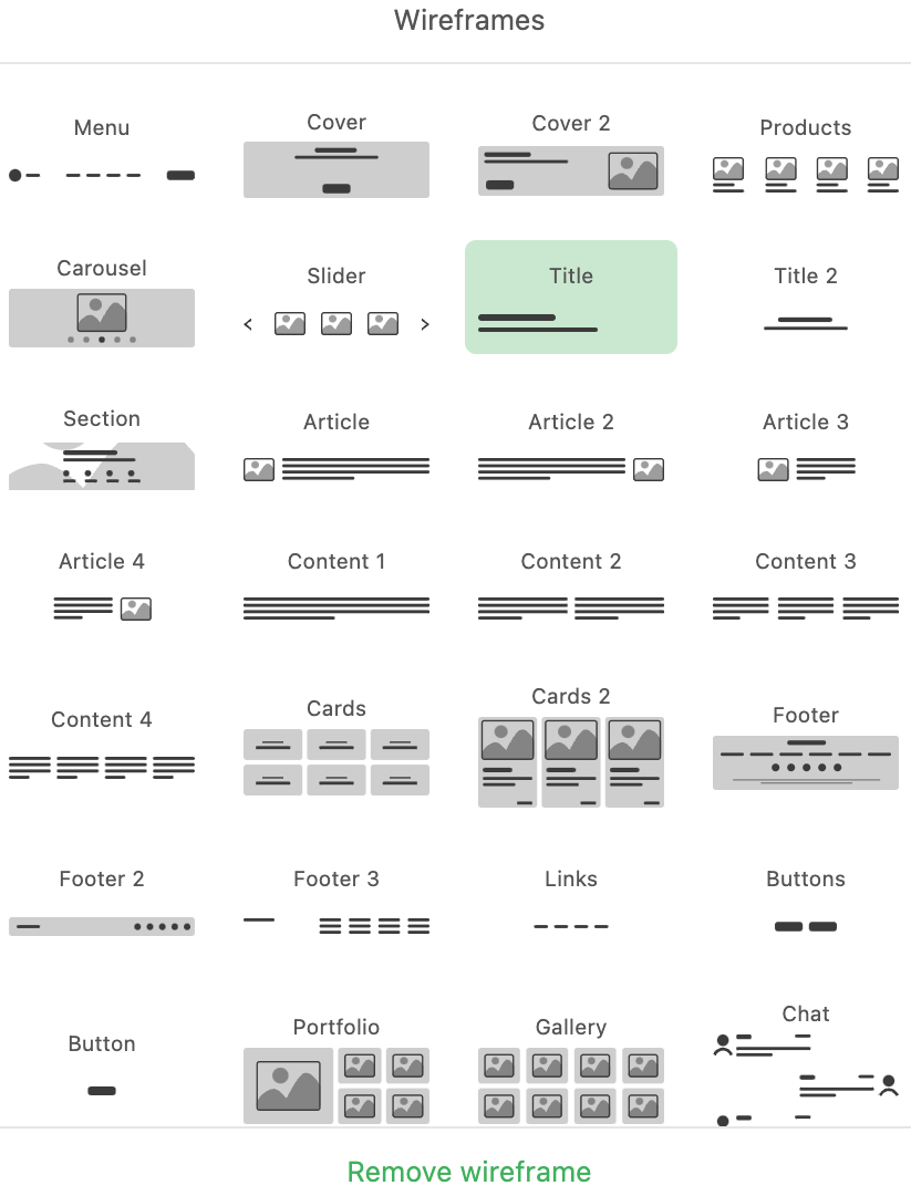 Wireframes